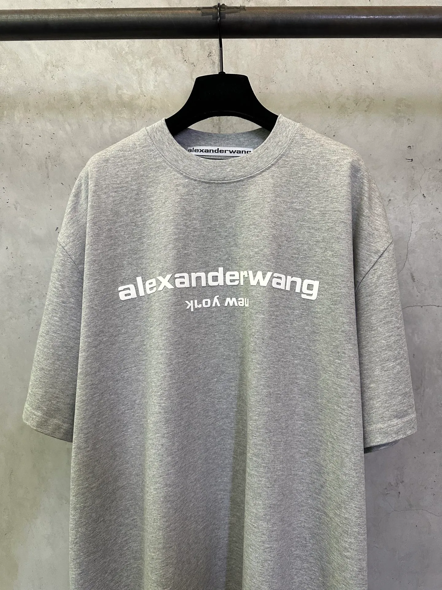 ￼ 140- New Arrival g Alexander wang 26ss logo T : 2*2 g Color Change Same Style Color: White Black Gray Size: XS S M L XL